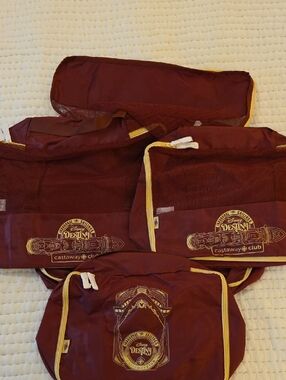 Disney Maroon and Gold Castaway Club Packing Cube Set